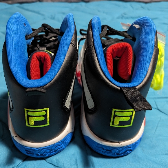 Fila MB Jamal Mashburn Grey Blue Red US men's size 11 - Picture 5 of 8